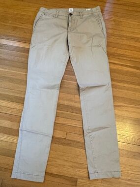 GAP Mens Chinos 34x36 Skinny Stretch Khaki